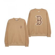 (정품)MLB 엠엘비 클래식 모노그램 빅럭스 오버핏 맨투맨 BOS (Beige)