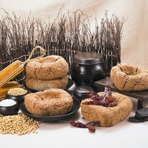 [더조은푸드] [안동제비원] 전통메주 9kg (소금.숯.대추.바가지.설명서 포함), 상세 설명 참조