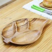 [베스트데코] 원목 마른안주접시, 02 나무 나눔접시_2절타원