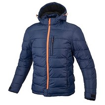 코미네 JK-612 오토바이 겨울 보호 패딩 탈착식 후드 자켓, 딥 네이비