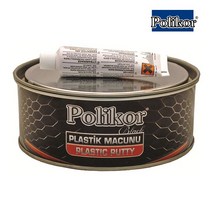 POLIKOR 폴리코 플라스틱 퍼티(1kg)-경화제포함 아연퍼티 빠데 자동차 보수 복원