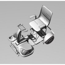 스쿠터 전동차 계단용 휠체어 노인 l81 전동 rollator rhino rhino/3dmax/maya 건물 모델
