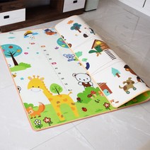 쇼뱅 아이방 러그두꺼운 1cm 미끄럼 EPE 아기 놀이 매트 어린이 깔개 Playmat 개발 룸 크롤 링 패드 접이식