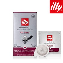 일리 다크(인텐소) 파드커피 44mm 하드파드 포드커피, 18개입, 125g