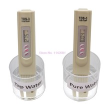 휴대용 TDS 디지털 물 테스터 수질 분석 측정기 검사 펜 0-9999 ppm 100 개, 한개옵션0