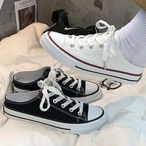 뮬 여성뮬 스니커즈 슬립온 뮬캔버스화 단화 편한신발 뮬 다양한컬러 대학생 고등학생단화 캔버스