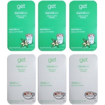 GET 원두 블랙커피에 타먹는 믹스파우더 6박스세트 카페라떼3BOX 바닐라라떼3BOX, 1개, 1ml
