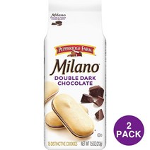 Pepperidge Farm Milano Double Dark Chocolate Cookies 페퍼릿지 밀라노 더블 다크 초콜릿 쿠키 212g 2팩, 2개