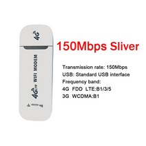 4G 와이파이 라우터 미니 LTE 150Mbps 무선 USB 모뎀 휴대용 모바일 핫스팟 자동차 Sim 카드 슬롯, [02] White