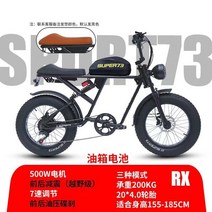 EMTB 자토바이크 엄마자전거 전기팻바이크 레트로 바이 리튬 넓은 바퀴 눈 산악 도로 오프로드, 13ah, 05 RX