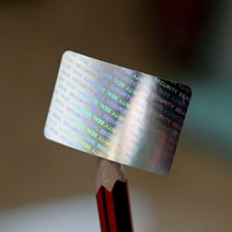 20x30mm 실버 홀로그램 보이드 스티커 2000pcs