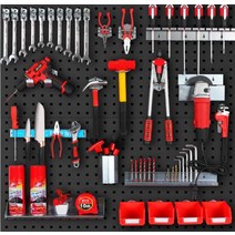 공구타공판 공구걸이대 정비 도구 스탠드 진열장 걸이, 500x350cm 두께 1.0mm, 1개