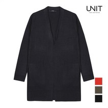 브루노바피 [UNIT] 여성 심플 오픈형 니트가디건_UFE3-KCA312N