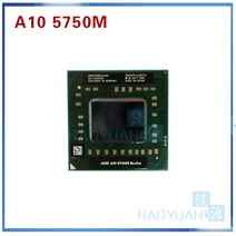 CPU 컴퓨터씨피유AMD 노트북 A10 5700M 시리즈 A10-5750m AM5750DEC44HL 소켓 FS1 CPU 4M 캐시/2.5GHz/쿼드, 한개옵션0