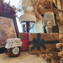 [안녕육지사람] 수제 우도땅콩잼 2개 선물세트, 박스선택안함