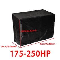 모터 엔진 보트 커버 15-250HP 210D 방수 요트 하프 아웃 보드 안티 UV 방진 마린 프로텍터 캔버스, 175-250HP