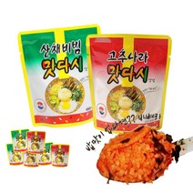 맛다시 군대비빔장 전투식량 캠핑 볶음고추장 고추나라 산채비빔 만능소스 6개 만능장, 산채비빔 90g 3개 + 고추나라 90g 3개