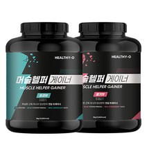 머슬헬퍼 게이너 단백질보충제 프로틴 체중증가 살찌는보충제 헬시오, 머슬헬퍼 게이너 초코맛+딸기맛(5%)