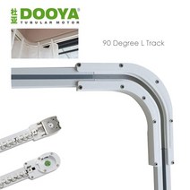자동커튼 블라인드 스마트 Dooya 모터용 90 도 L 커튼 트랙 자동 레일 시스템 L/U 창 맞춤형