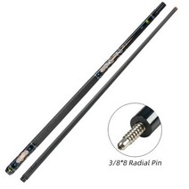 큐대 큐 당구 카본 상대 중요한 풀 11.5/12.5mm 팁 탄소 섬유 Uniloc Quick/3/8*8 방사형 핀 조인트 기술 낮은 편향, [01] 11.5mm, CB-3F-레이디얼