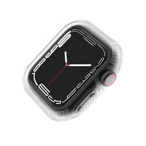 워치 케이스 애플 호환 견고한 커버 시계 44mm 40mm 45mm 41mm 8 se 6 5 3 iWatch Accessorie TPU 화면 보호기 시리즈 7, Clear_42mm or 44mm or 45mm