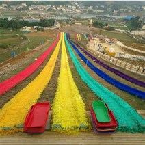 야외 슬라이딩 잔디 대형 미끄럼틀 놀이기구 트랙 쿠션 썰매 놀이동산 맞춤형