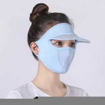 얼굴 햇빛 가리개 골프 목 자외선 차단 마스크 농사 모자 여름 넥워머 아이스 실크 페이스 커버 아웃도어 사이클링 캡, CHINA_싱글 사이즈