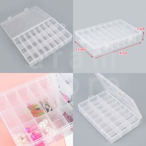 플라스틱 투명 부품박스 24칸