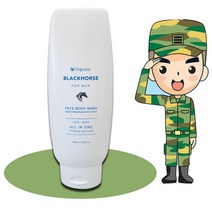 밀릭스 군인 페이스 바디워시 280ml 군대 훈련소 입대 준비물, 1개