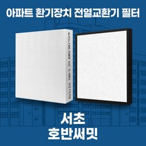 서초호반써밋 아파트 환기시스템 전열교환기 필터 H13등급, 62평, 기본세트(헤파1+프리2)