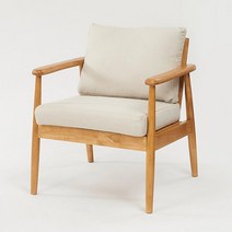 고무나무 원목 패브릭 거실 안방 1인용 소파 의자 체어 바 견고한 카페 예쁜, 베이지