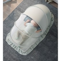 아기모기장 원터치모기장 아기침대모기장 그늘막이동식 유아모기장, 노루핑크
