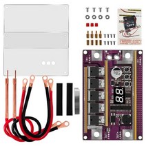 스폿 용접기 DIY 키트 99 18650 배터리 용접용 전력 조절 스팟 용접 제어 보드 00503mm 니켈 시트, [02] with housing
