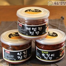 [속초밥상] 밥상세트2 백명란+오징어+낙지, 3통, 250g