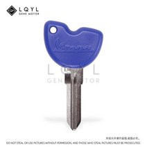 베스파GTS125 LQYL 빈 키 오토바이 교체 Uncut Vespa Piaggio 3VTE 플라이 125 200 250 300 GTV LXV150 GTV250 GTS GTS250, 1 PCS Blue