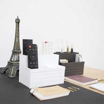 직장인남성 서재 사무공간 오거나이저 2개 깔끔 학생방 카운터 테이블 은행 회사 가정용 사무용품 집, 블랙