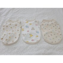 오가닉 도매가 강아지옷 민소매 나시 티셔츠 3color, 곰돌이