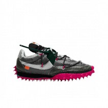 여성용 나이키 정품 x 오프화이트 와플 레이서 블랙 핑크 여성용 Nike x Off-White Waffle Racer Black