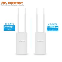 2.4G & 5.8G 27dbm 비바람에 견디는 옥외 무선 AP 기지국 300 ~ 1200Mbps wi fi 이더 네트 접근 지점 Wifi 대패 이중 안테나, 02 US Plug Version_02 CF-EW72