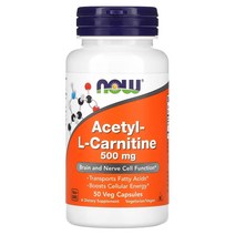 나우푸드 아세틸 엘 카르니틴 500 mg 50 베지켑슐