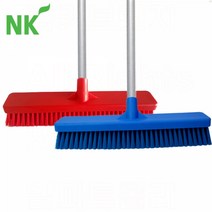 바닥솔 일자형 봉포함 교차오염 방지 소규모 해썹 청소도구, 빨강