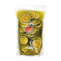 자여늘 청귤청 500ml 1kg 2kg 국내산 제주 청귤 수제청 과일청 홈카페 카페, (냉동청귤) 자일로스 (2kg)