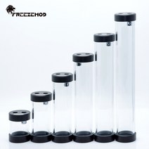 열교환기 커스텀수냉 FREEZEMOD 컴퓨터 워터 쿨러 2020 원통형 물 탱크 세 구멍 POM 커버 내장 defoamer. Y, 170mm