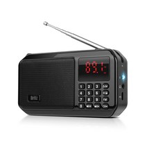 브리츠 BZ-LV980 휴대용 블루투스 라디오 스피커 MP3 LED 손전등 아웃도어, 블랙