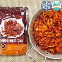해맘푸드 직화쭈꾸미 반찬 도시락반찬 즉석식품 캠핑요리 집들이음식 뭐먹지 양념 막창 밀키트 양념쭈꾸미, 양념500g, 매운맛
