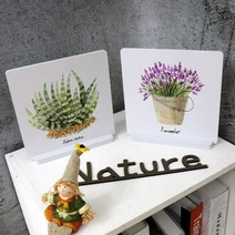 아트박스/꾸밈 ci755-스탠드액자2P_일러스트식물수채화29