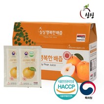 싱싱 행복한 국내산 유기농 100% 배즙 100ml 30포, 30개입 100ml