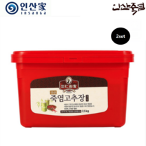 인산가 (주)인산가 정품 인산 죽염고추장 매운 맛(2.5kg) 인산죽염 + 홍삼초코크런치(49g), 2박스, 2.5kg