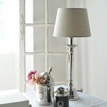 [꼬떼따블] HB18205 마몽드 테이블 스탠드 조명(갓포함), 실버