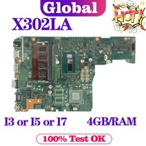KEFU F302LA 메인 보드 F302LJ X302LJ X302LA P302LA P302LJ 노트북 마더 보드 I3 I5 I7 4 세대/5 세대 CPU 4GB/RAM UMA/V, 4GB I7-5500U V2G